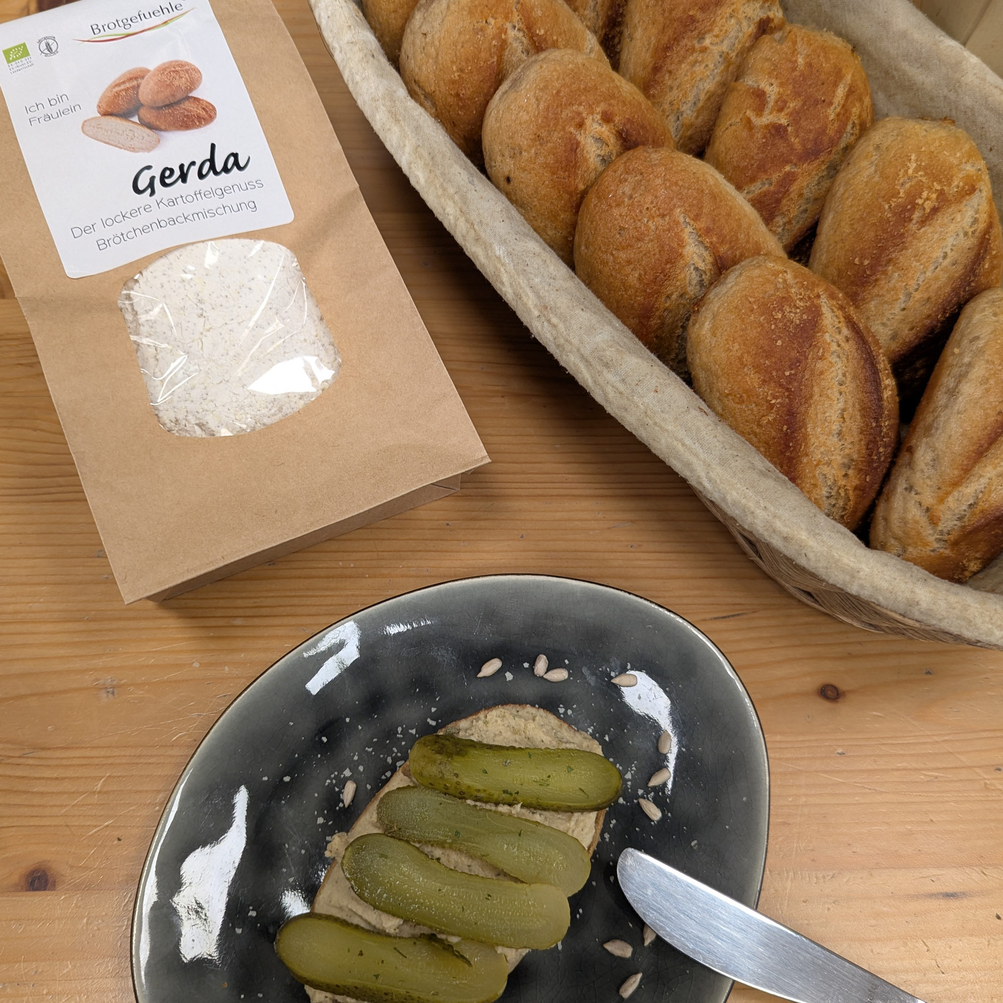 GERDA - glutenfreie Bio-Brötchenbackmischung