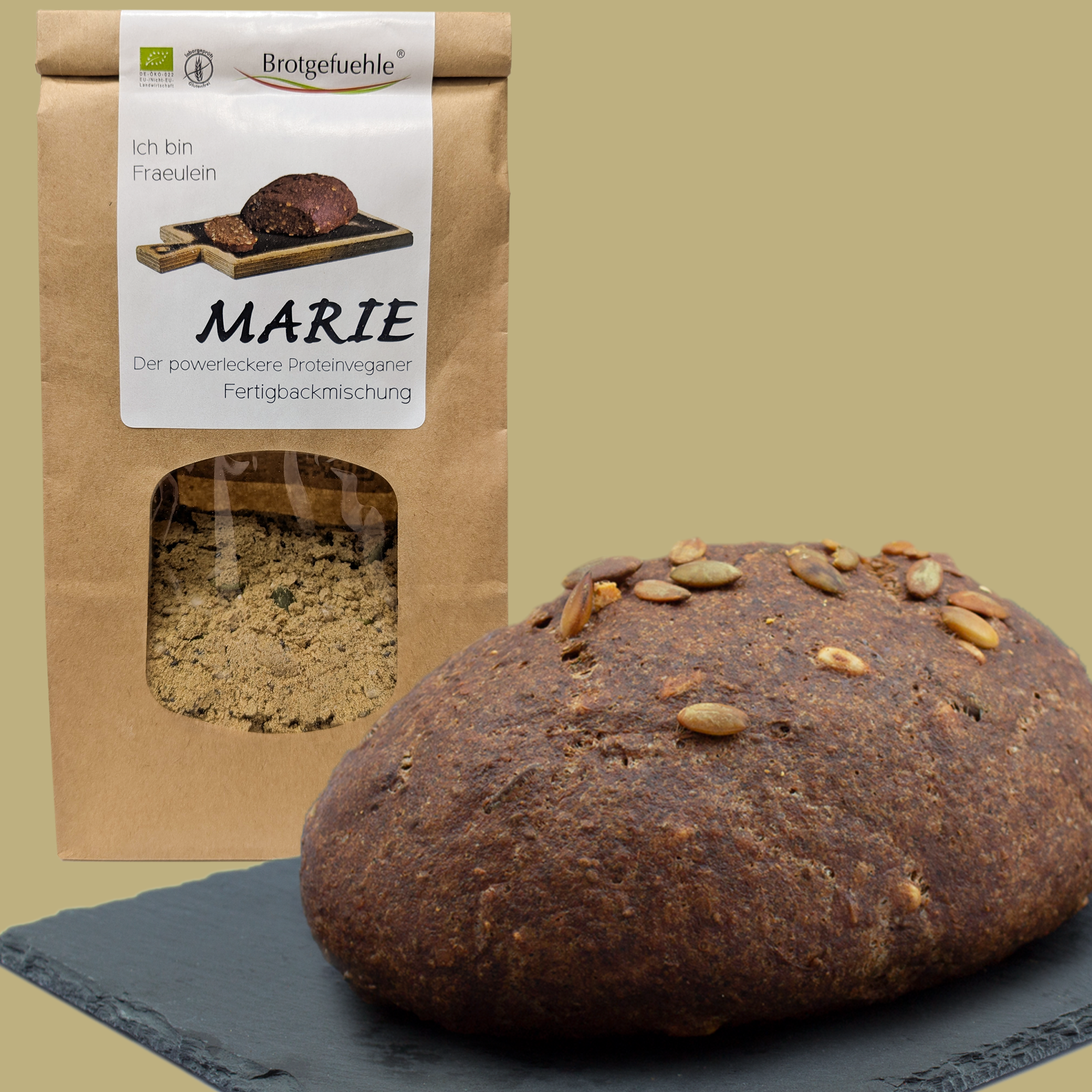 MARIE - glutenfreie Bio-Brotbackmischung