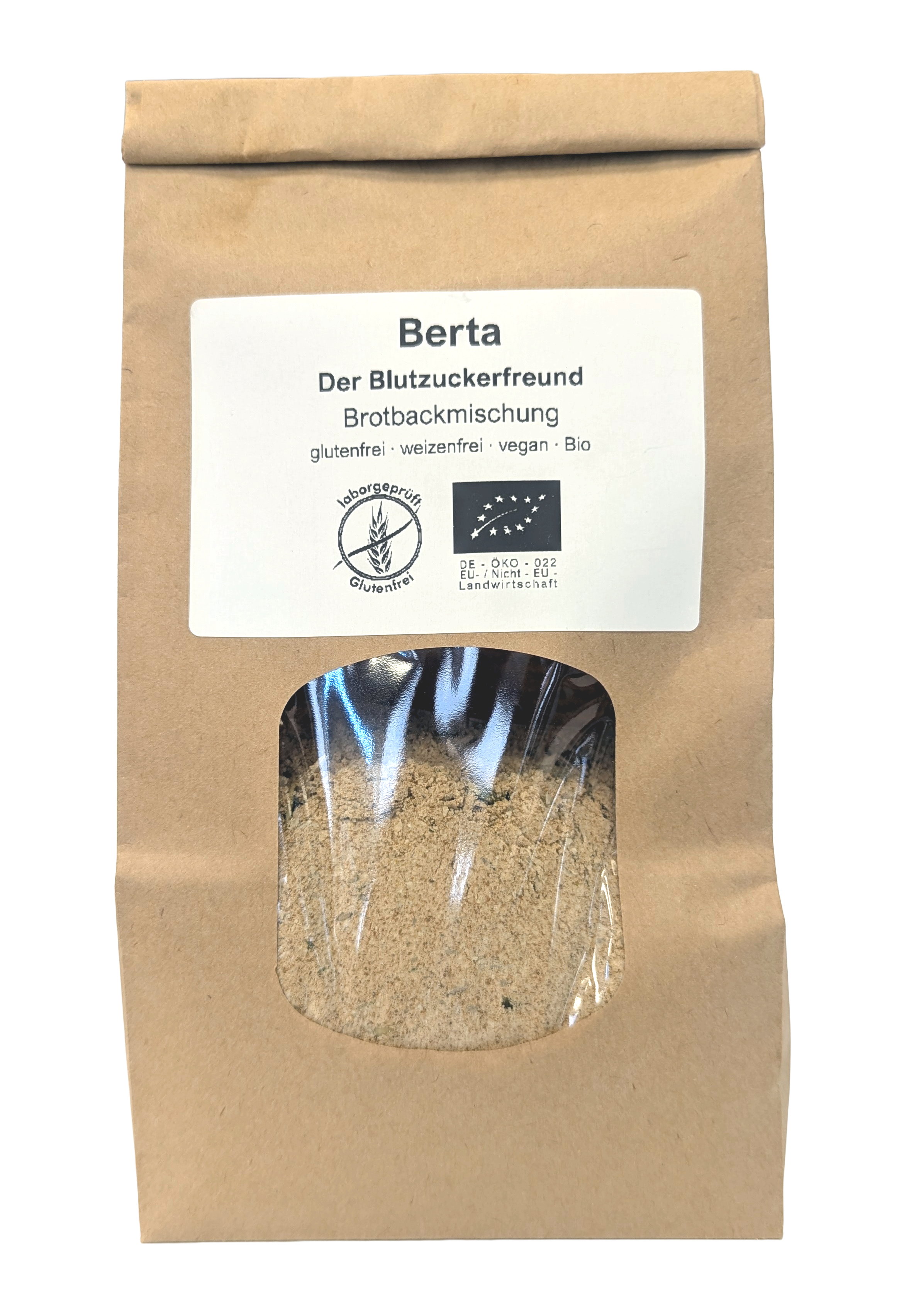 BERTA - der Blutzuckerfreund - glutenfreie Bio-Brotgbackmischung